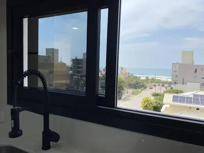 A planta de Apartamento com vista ao mar à 60 metros da praia do mariscal