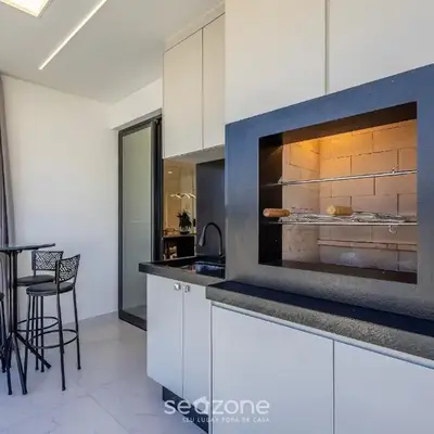 Apto c/ varanda gourmet a 700m da Praia BON1101