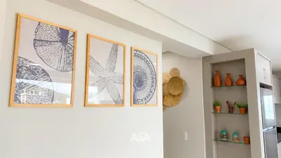 A planta de ASA | Vista Mar | 3QT | Alto Padrão | Itapema