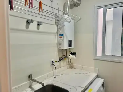A planta de Perfeita! Cobertura na Praia de Palmas! - DK03J