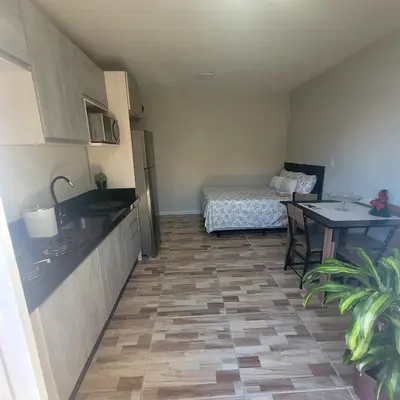 A cozinha ou kitchenette de Confortável Studio BC
