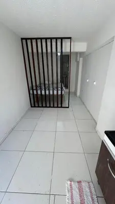 A planta de Kitnet a 1,6km da praia