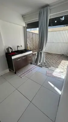 A planta de Kitnet a 1,6km da praia