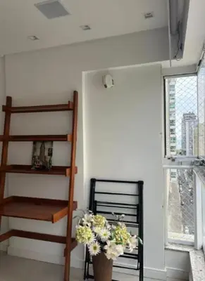 Uma varanda ou terraço em Apartamento proximo ao mar no melhor da Meia Praia