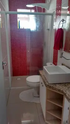 Uma casa de banho em Casa ampla, lugar tranquilo