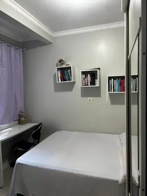 Uma cama ou camas num quarto em Casa ampla, lugar tranquilo