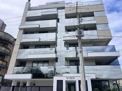 A planta de Lindo! Apto com piscina na Praia de Palmas. DK02J