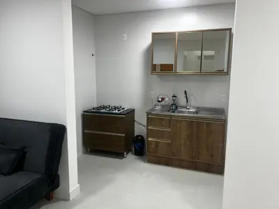 A cozinha ou kitchenette de Apartamento novo e exclusivo no Austin 179 em Itapema