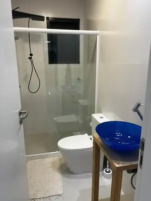 Uma casa de banho em Apartamento novo e exclusivo no Austin 179 em Itapema