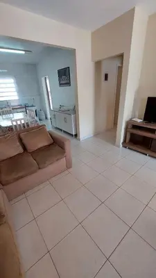 Uma área de estar em Casa em Bombinhas- praia de Zimbros