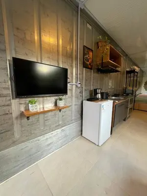 A cozinha ou kitchenette de Estudio Praia do Estaleiro - Balneário Camboriú