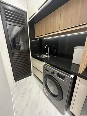 A cozinha ou kitchenette de Apto espaçoso Praia de Bombas
