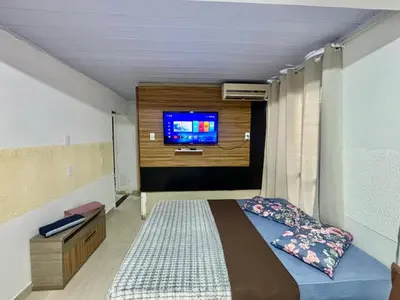 A planta de Quarto Equipado próximo as praias em Balneário