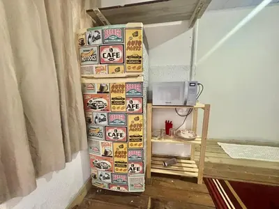 A planta de Quarto Equipado próximo as praias em Balneário