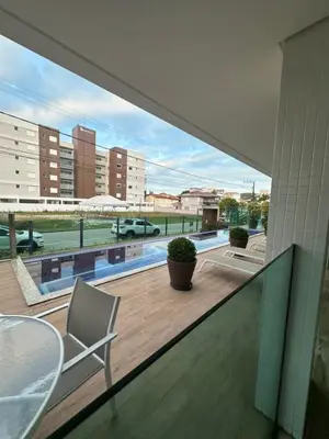 Uma varanda ou terraço em Apto Alto Padrão na Praia de Palmas