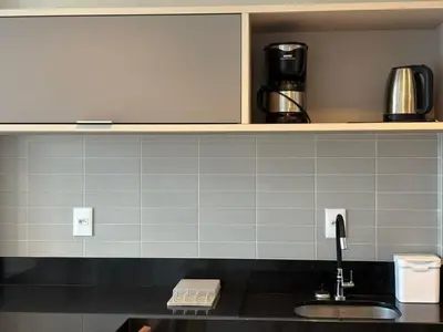 A planta de Vista Mar - Suíte, Cozinha Completa, Até 4 pessoas