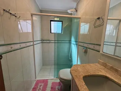 A planta de Ap Amplo 160m da Praia, 3 Quartos, Churrasqueira