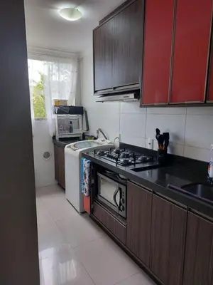A cozinha ou kitchenette de Apartamento para Férias