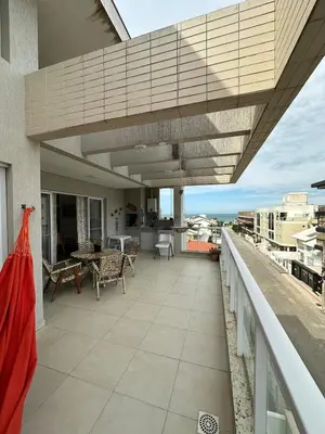 Uma varanda ou terraço em Cobertura Duplex em Canto Grande