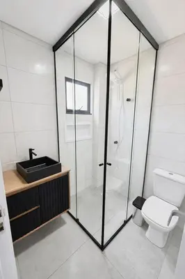 Uma casa de banho em MShome, Casa de Praia Completa em Bombinhas