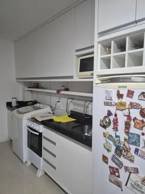 A cozinha ou kitchenette de Apartamento final do ano