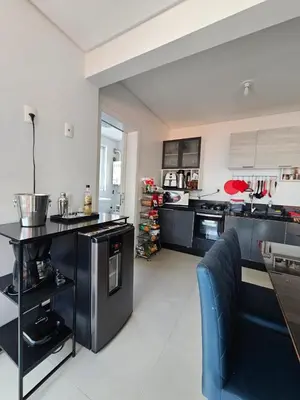 A cozinha ou kitchenette de Apartamento no centro de Itapema