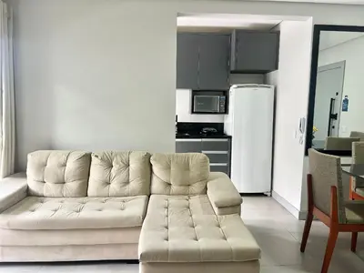 A cozinha ou kitchenette de Perfeito! Apto na Praia de Palmas - DY01J