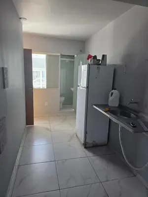 A cozinha ou kitchenette de Ground Floor Apartment Private Pool Meia Praia Beach Itapem