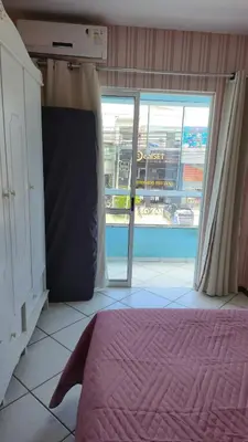 Uma cama ou camas num quarto em Apartamento Completo na Praia de Bombas - 3 quartos - 10 pessoas