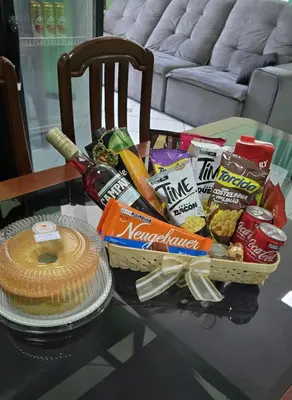 Refeições no apartamento ou nas proximidades