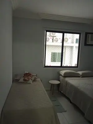 Uma cama ou camas num quarto em Apto de cobertura duplex, melhor área de Itapema-SC
