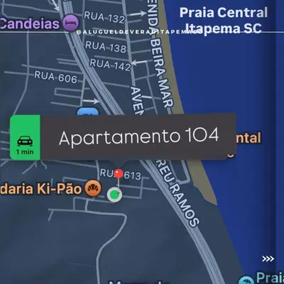A planta de Apto Itapema 2 quartos