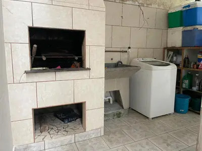 A cozinha ou kitchenette de Casa Balneário, perto Barra Sul