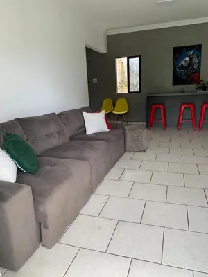 Uma área de estar em Casa Balneário, perto Barra Sul