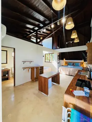 A cozinha ou kitchenette de Studio Na Natureza Com Hidro - Baoba Suites