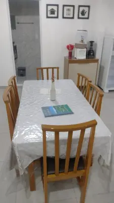A cozinha ou kitchenette de Studio Litorâneo para Relaxar