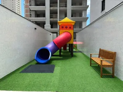 A área de jogos para crianças em Studio com vista mar para até 3 pessoas em Itapema