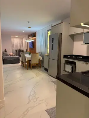 A cozinha ou kitchenette de Apartamento Pereque 300 metros da praia