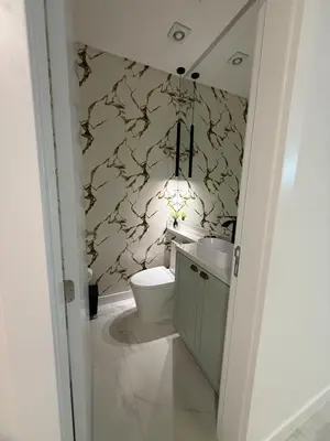 Uma casa de banho em Apartamento Pereque 300 metros da praia