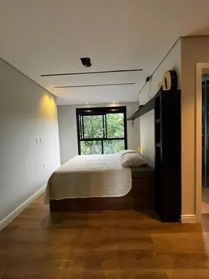 Uma cama ou camas num quarto em Balneário Camboriú - Praia do Estaleirinho perto do Multiparque