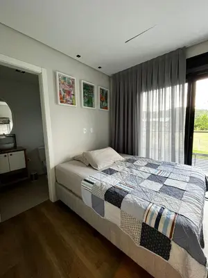 Uma cama ou camas num quarto em Balneário Camboriú - Praia do Estaleirinho perto do Multiparque