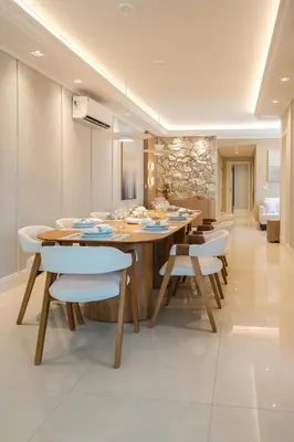 A planta de Apartamento Luxuoso Beira-Mar - 4 Suítes e Garagem