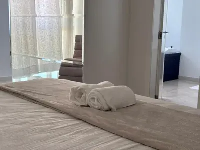Uma cama ou camas num quarto em Cobertura Duplex Hidro, Churrasqueira e 4 Suítes