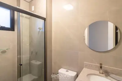 Uma casa de banho em Apto c/ Churrasqueira a 450 m da praia EVU1802