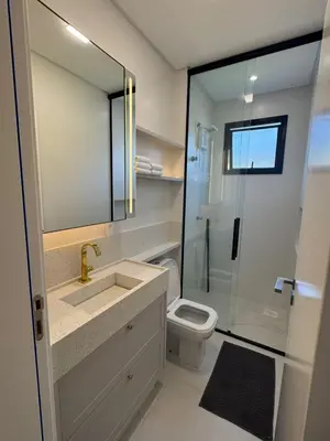 Uma casa de banho em invictus praia de Palmas