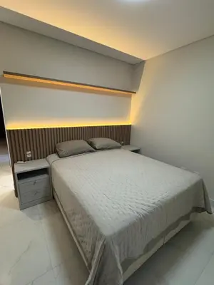 Uma cama ou camas num quarto em invictus praia de Palmas