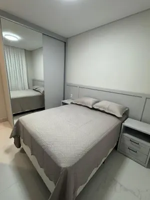 Uma cama ou camas num quarto em invictus praia de Palmas