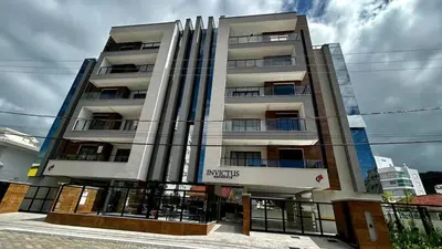 O edifício onde o apartamento está situado