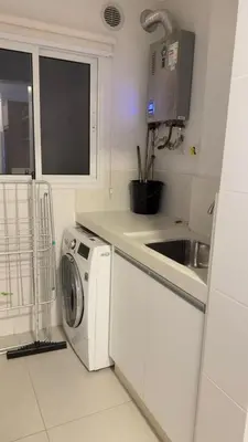 A cozinha ou kitchenette de PRAIA de BOMBAS AP 303 RESIDENCIAL BREEZE