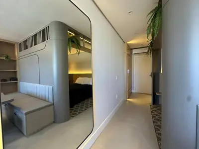 Uma cama ou camas num quarto em Jacuzzi e Piscina Aquecida • 120 m da Praia